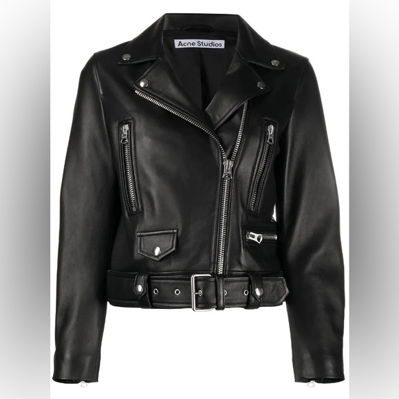 Acne Studios leather biker jacket
